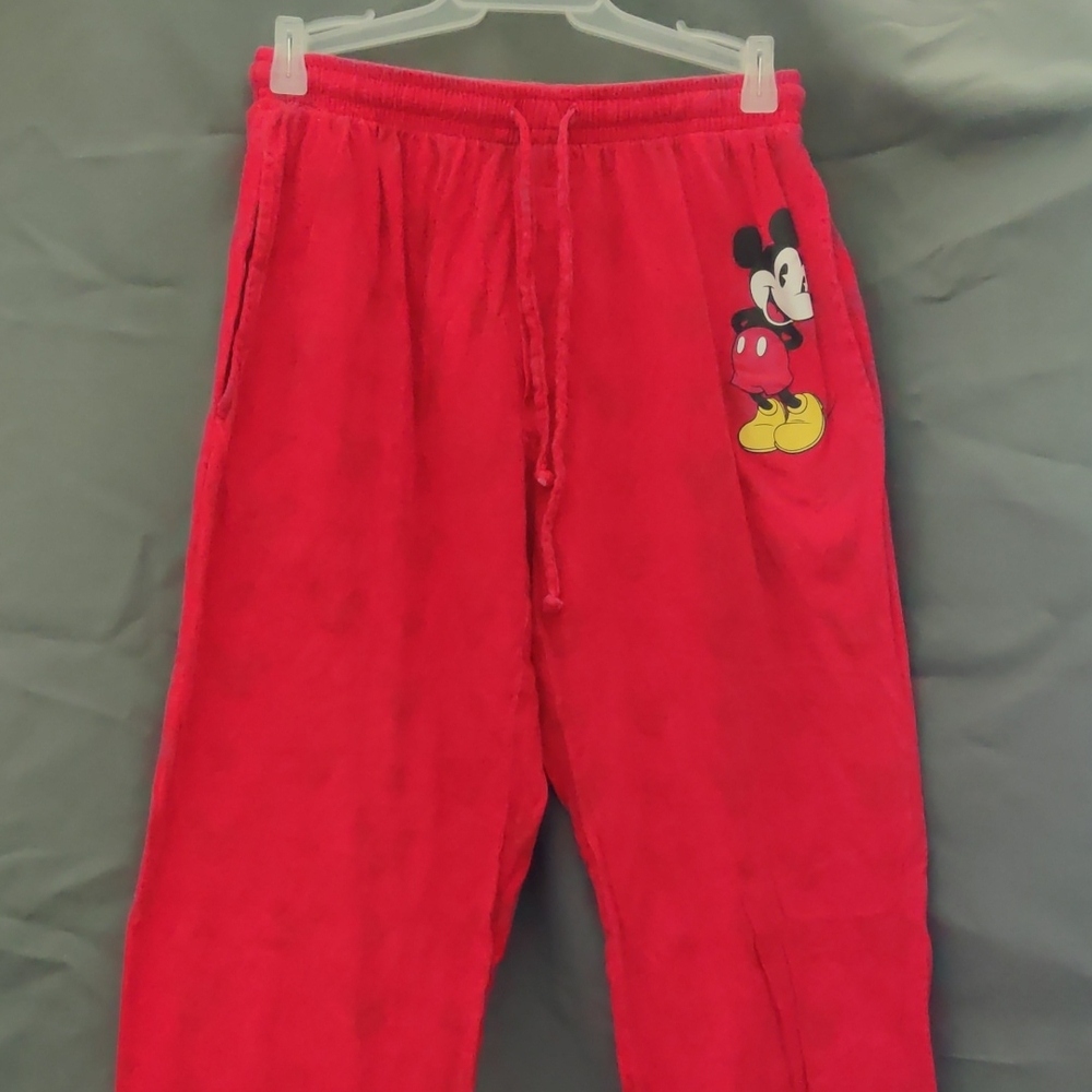 Disney Red Mickey Mouse Kids Pajama Bottoms